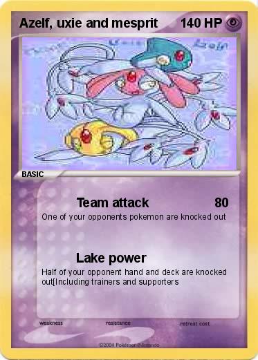 Pokemon Azelf, uxie and mesprit