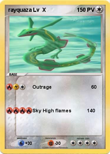 Pokemon rayquaza Lv  X