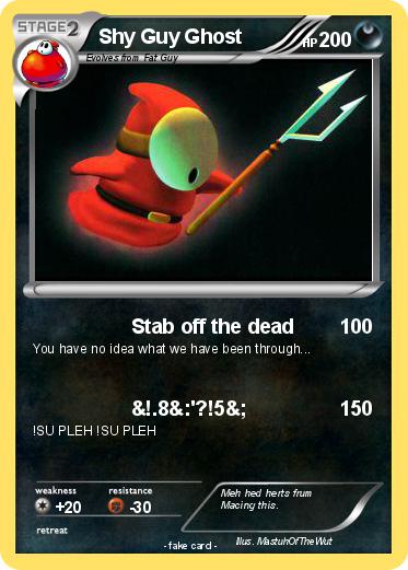 Pokemon Shy Guy Ghost