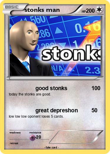 Pokemon stonks man
