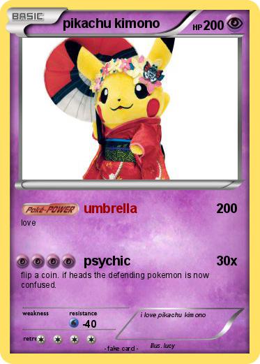 Pokemon pikachu kimono