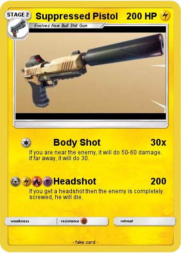 Pokemon Suppressed Pistol