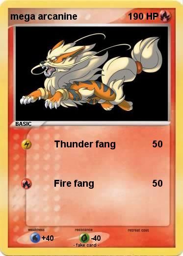 Pokemon mega arcanine