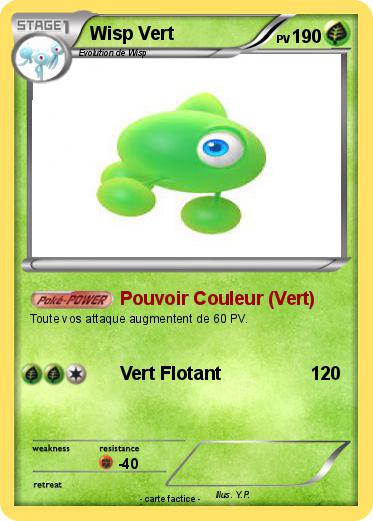 Pokemon Wisp Vert