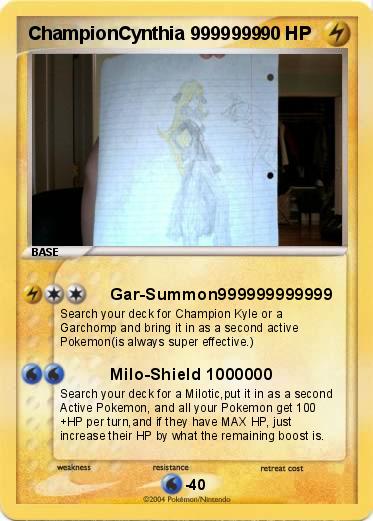 Pokemon ChampionCynthia 9999999