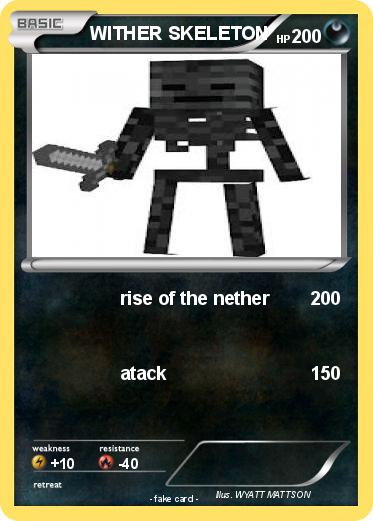 Pokemon WITHER SKELETON