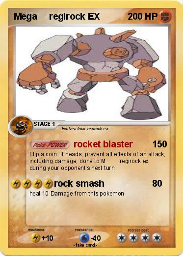 Pokemon Mega     regirock EX
