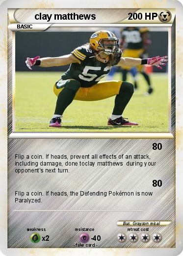 Pokemon clay matthews
