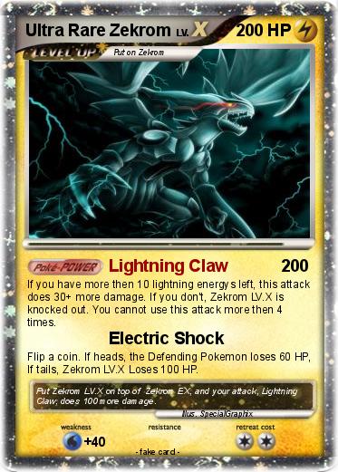 Pokemon Ultra Rare Zekrom