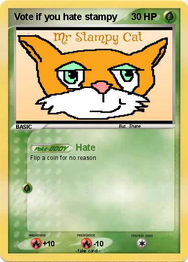 Pokemon Vote if you hate stampy