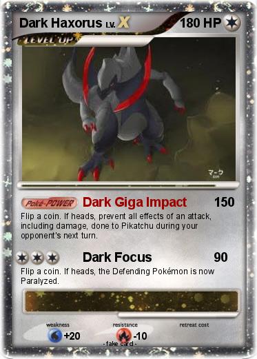 Pokemon Dark Haxorus