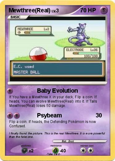 Pokemon Mewthree(Real)