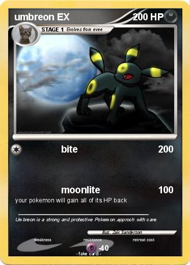 Pokemon umbreon EX