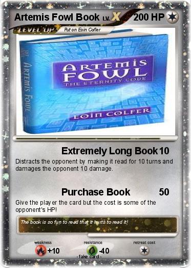 Pokemon Artemis Fowl Book