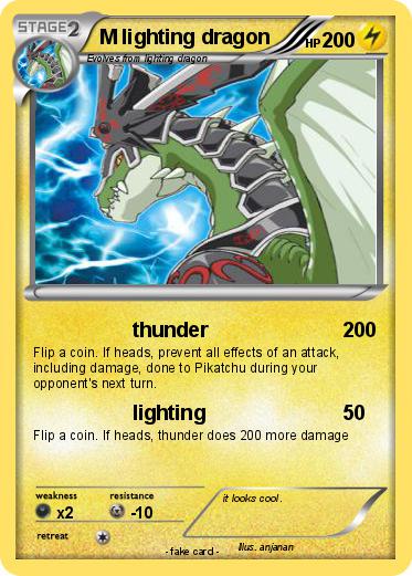 Pokemon M lighting dragon