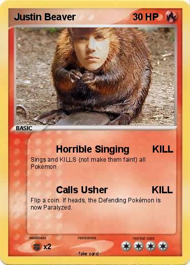 Pokemon Justin Beaver
