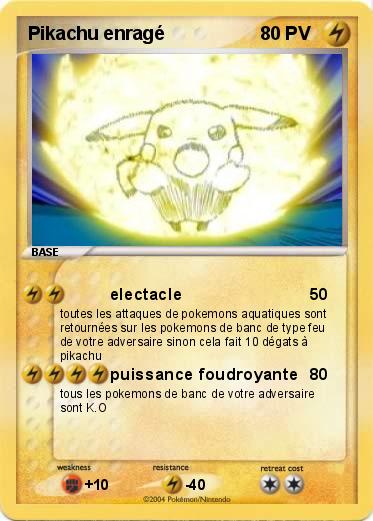 Pokemon Pikachu enragé