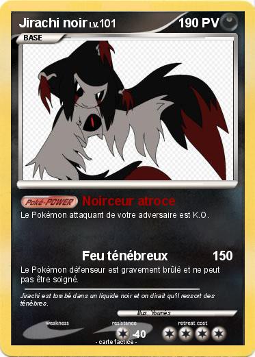 Pokemon Jirachi noir