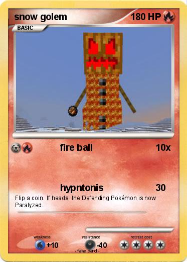 Pokemon snow golem