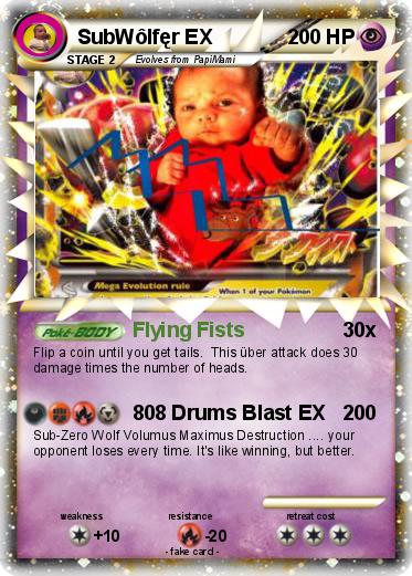 Pokemon SubWôlfęr EX