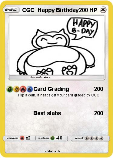 Pokemon CGC  Happy Birthday