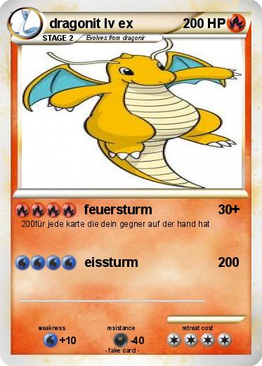 Pokemon dragonit lv ex