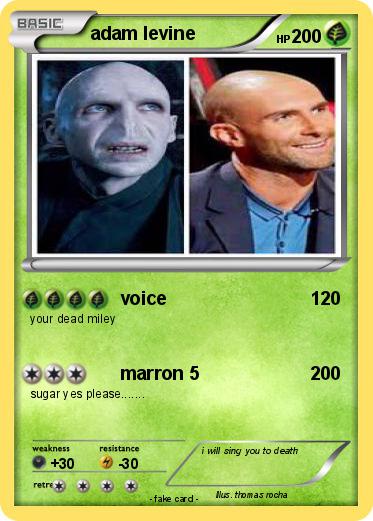 Pokemon adam levine