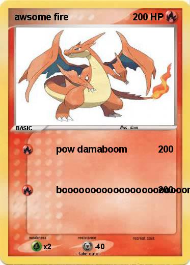 Pokemon awsome fire