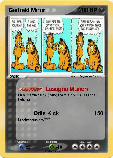 Pokemon Garfield Miror