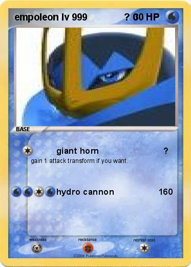 Pokemon empoleon lv 999              ? 0