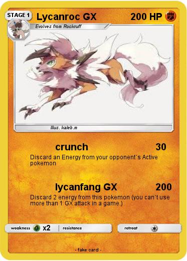 Pokemon Lycanroc GX