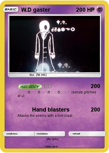 Pokemon W.D gaster