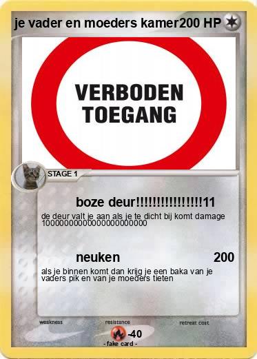 Pokemon je vader en moeders kamer