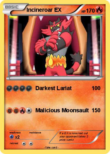 Pokemon Incineroar EX