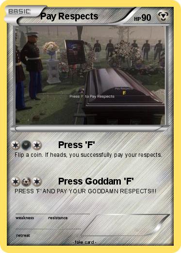 Pokemon Pay Respects