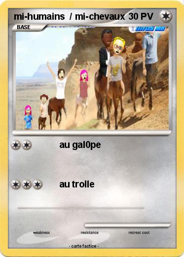 Pokemon mi-humains  / mi-chevaux