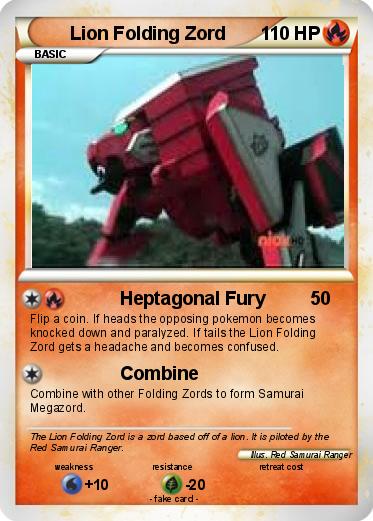 Pokemon Lion Folding Zord