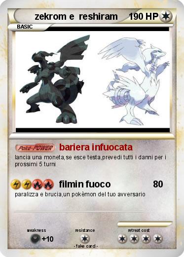 Pokemon zekrom e  reshiram