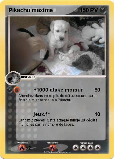Pokemon Pikachu maxime
