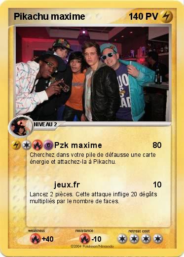 Pokemon Pikachu maxime