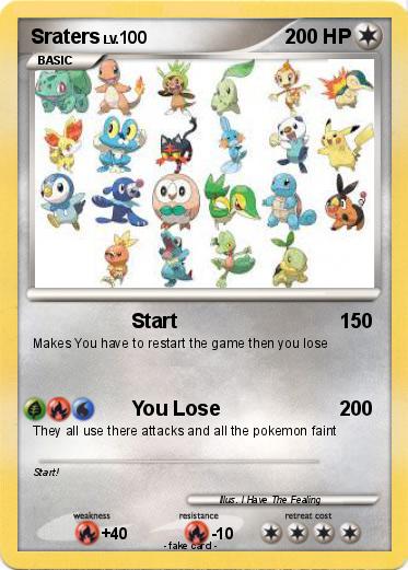 Pokemon Sraters