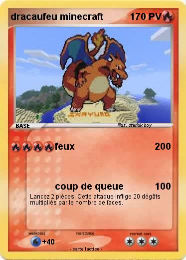 Pokemon dracaufeu minecraft