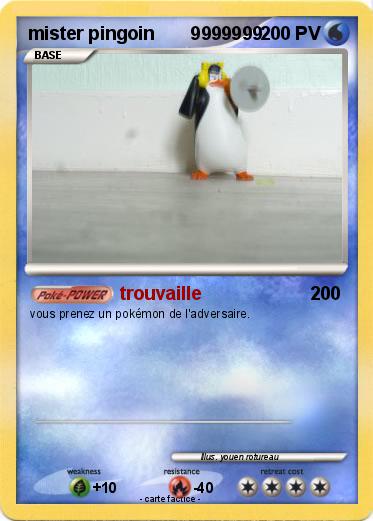 Pokemon mister pingoin       9999999