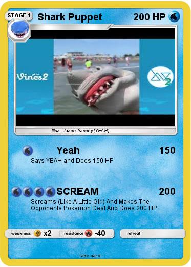 Pokemon Shark Puppet