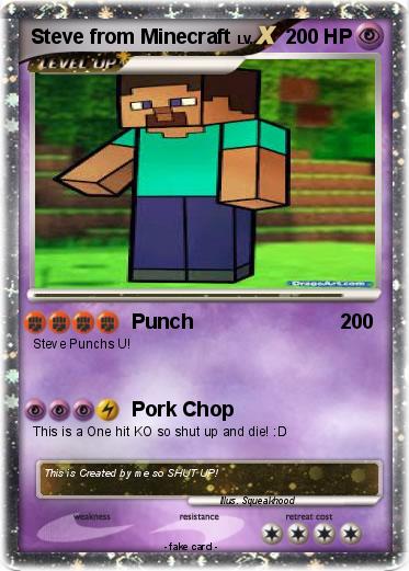 Pokemon Steve from Minecraft