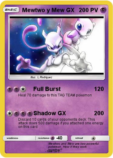 Pokemon Mewtwo y Mew GX