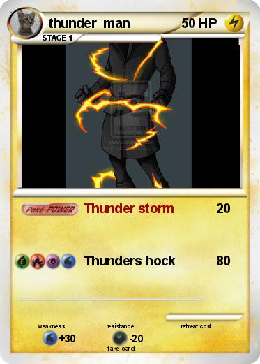 Pokemon thunder  man