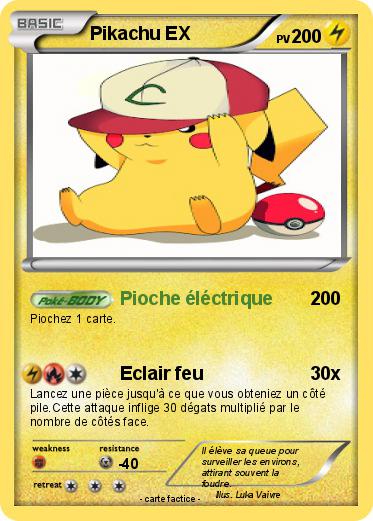 Pokemon Pikachu EX