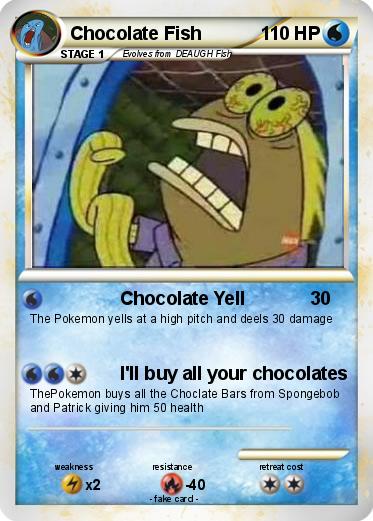 Pokemon Chocolate Fish