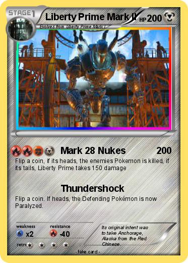 Pokemon Liberty Prime Mark II